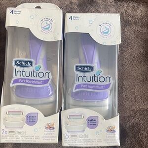 2 schick intuition razors new